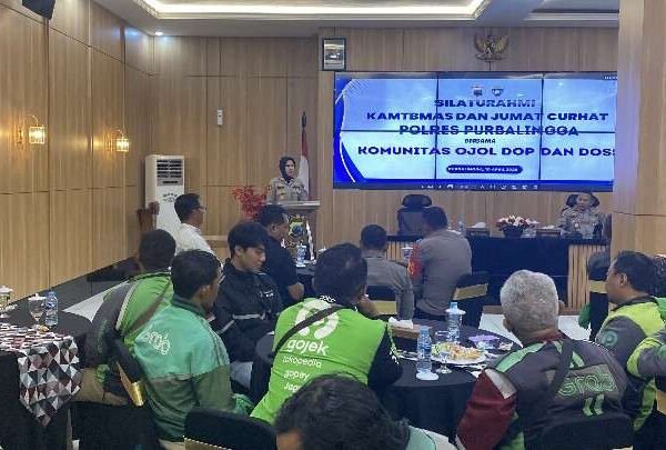 Polres Purbalingga Gelar Silaturahmi dan Jumat Curhat Bersama Ojol