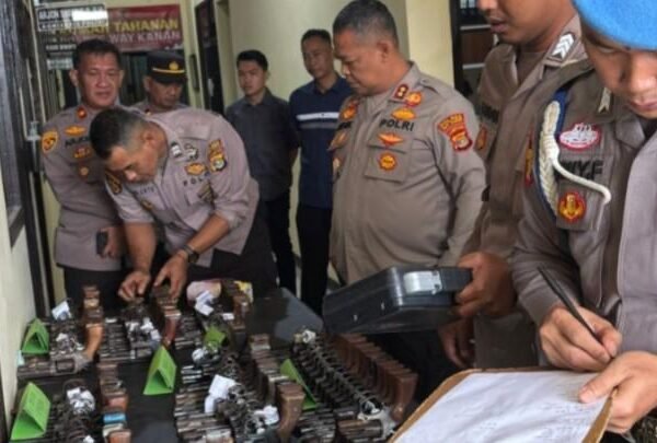 Polda Lampung Cek Senpi Anggota Hingga Amunisi di Polres Way Kanan
