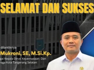 H. Mukroni Resmi Jabat Kadis Kepemudaan dan Olahraga Kota Tangerang Selatan