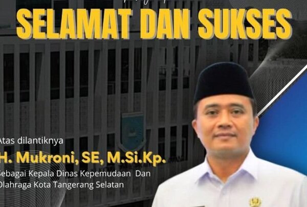 H. Mukroni Resmi Jabat Kadis Kepemudaan dan Olahraga Kota Tangerang Selatan