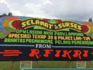 OTT Ketua LSM, Polres Lampung Timur Dibanjiri Ucapan Selamat