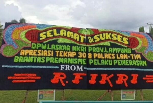 OTT Ketua LSM, Polres Lampung Timur Dibanjiri Ucapan Selamat