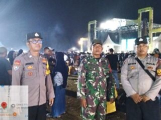 Sinergi TNI Polri Hadir Amankan Festival UMKM Expo HUT Lampung Timur ke-27