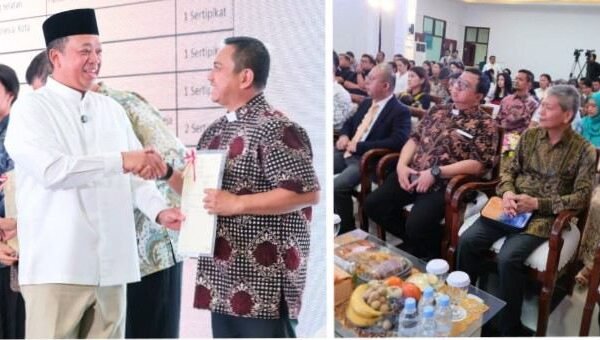 Perayaan Paskah Kementerian ATR/BPN, Kantah Tangsel Serahkan 5 Sertipikat Untuk Rumah Ibadah