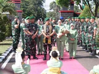 Kodim 0429/Lamtim Terima Kunker Danrem 043/Gatam