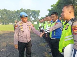 Tingkatkan Disiplin, Propam Polres Lampung Timur Gelar Gaktiplin Usai Apel Fungsi