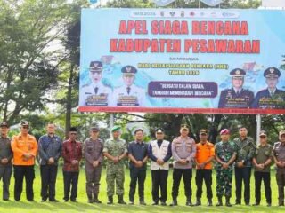 Gelar Apel Siaga Bencana, Pemkab Pesawaran Perkuat Kesiapsiagaan Hadapi Ancaman Bencana