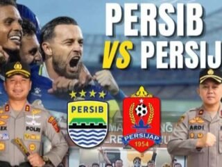 Nobar ke 19 Persib vs Persijap, Polres Cianjur Pererat Kebersamaan dan Suportivitas Supotter
