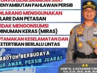Kapolres Cianjur Imbau Bobotoh Rayakan Kemenangan Persib dengan Tertib dan Berbudaya