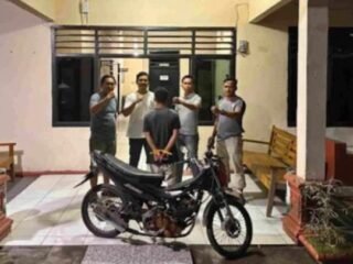 Curi Motor di Way Kanan, Pria Asal Tubaba di Amankan Polsek Way Tuba
