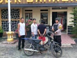 Ungkap Kasus Curanmor di Wonosari, Polsek Baradatu Tangkap Pelaku di Suka Negeri