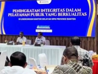 Wujudkan Pelayanan Publik Berkualitas, BPN Banten Gelar Peningkatan Integritas