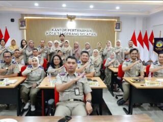 Menuju WBBM, Kantah Tangsel Gelar Desk Evaluasi Wawancara oleh TPI Kementerian ATR/BPN