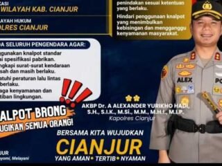Jaga Ketertiban dan Kenyanan Publik, Polres Cianjur Beri Himbauan Penertiban Knalpot Brong