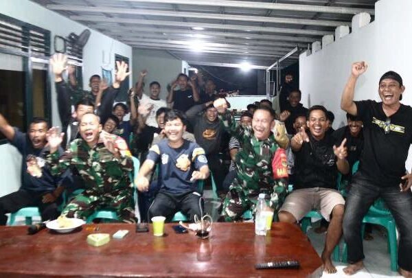 Nobar Piala Dunia Prancis VS Irak, Ajang Perkuat Silaturahmi TNI - Rakyat