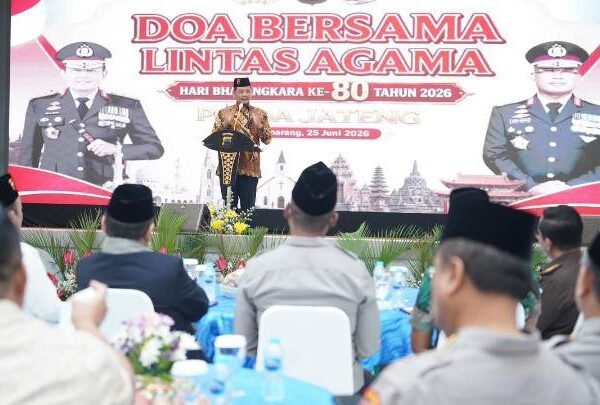 Doa Lintas Agama Warnai Hari Bhayangkara ke-80 di Polda Jateng
