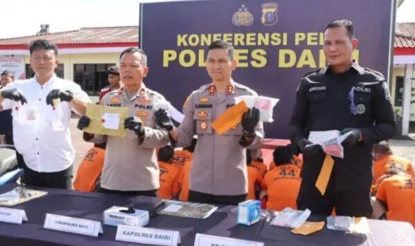 Ungkap Kasus Narkotika, Polres Dairi Tangkap 38 Tersangka