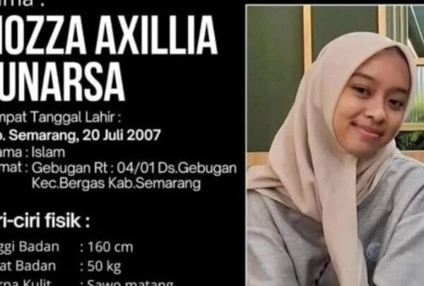 Polisi Intensif Cari Mozza Axillia, Siswi 18 Tahun yang Hilang Sejak 25 Juni di Semarang