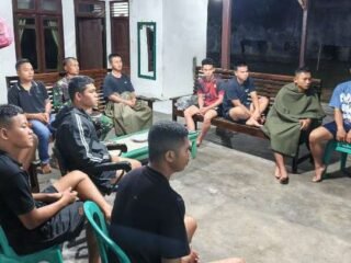 Nobar Semi Final Inggris vs Argentina Kodim 0429/Lamtim Berlangsung Meriah