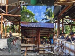 Rumah Layak Huni Mulai Terwujud, Progres Pembangunan TMMD Ke-129 Kodim 1807/Sorong Selatan Capai 20%