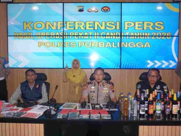 Polres Purbalingga Ungkap Kasus Narkotika dan Miras Selama Operasi Pekat 2026