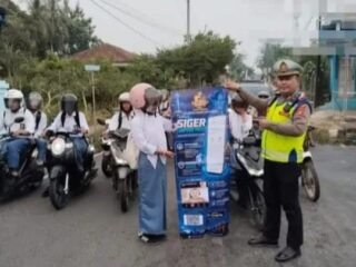 Permudah Layanan Darurat, Satlantas Polres Way Kanan Sosialisasikan Aplikasi "Siger Lampung Presisi"