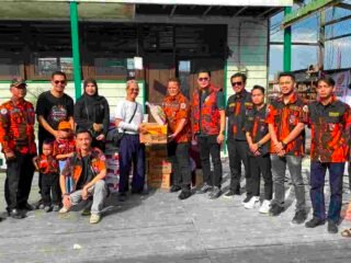 Peduli Korban Kebakaran, Sapma PP Kalteng Serahkan Bantuan ke Warga Gang Sari 45