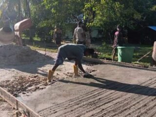 Pengecoran Jalan TMMD Ke-129 Kodim 1807/Sorsel Rampung 100%, Wujud Nyata Pengabdian TNI untuk Masyarakat