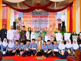 Hari Anak Nasional 2026, Pesawaran Perkuat Karakter dan Perlindungan Anak Songsong Indonesia Emas 2045