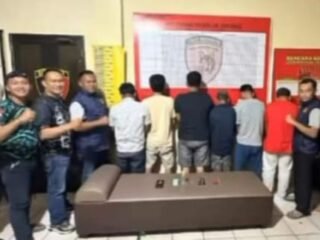 Ops Narkoba, Polsek Labuhan Maringgai Amankan 6 Pelaku dan Sejumlah Barang Bukti Sabu