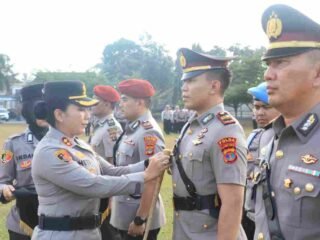 Kapolres Lampung Timur Pimpin Sertijab Kasat Narkoba dan Kapolsek Sekampung Udik