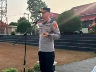 Pimpin Apel Jam Pimpinan, AKBP Ramadhona Ajak Anggota Bersyukur dan Jaga Marwah Nugraha Sakanti 