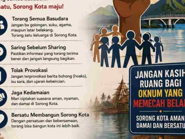 Polda Papua Barat Daya Ajak Warga Jaga Persatuan, Tolak Provokasi dan Hoaks di Kota Sorong