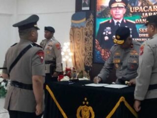Kapolda Papua Barat Daya Lantik Jandry Denny Sairlela Jadi Kapolres Maybrat