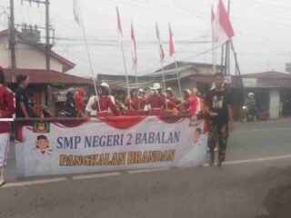 SMP Negeri II Babalan Raih Juara II Lomba Brandan Bumi Hangus