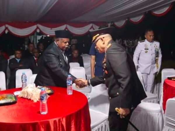 Kapolda Papua Barat Daya Hadiri Renungan Suci HUT RI ke-81 di TMP Trijaya Sakti