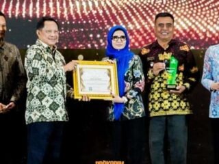 Bupati Nanda Indira Terima Penghargaan Nasional atas Prestasi Desa Sidodadi sebagai Desa Cantik Terbaik 2026