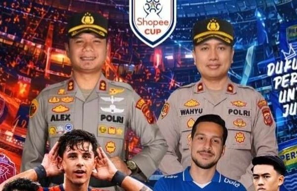 Nobar Seru di Polres Cianjur, Dukung Langsung Persib VC Port FC Thailand