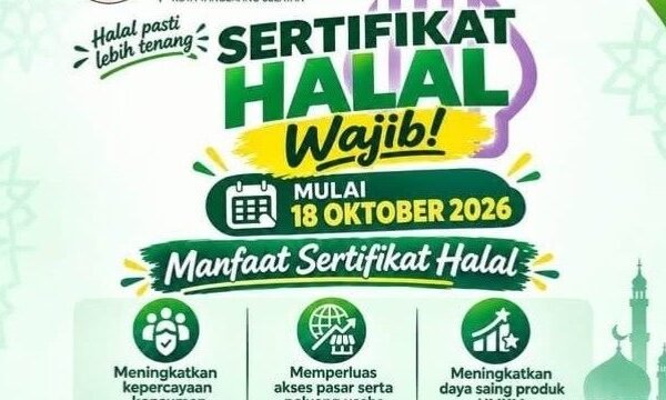 Jelang 18 Oktober 2026, Pemkot Tangsel Fasilitasi Sertifikasi Halal Gratis bagi UMKM