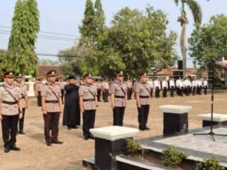 Polres Way Kanan Gelar Sertijab Sejumlah Kasat, Kasi dan Kapolsek