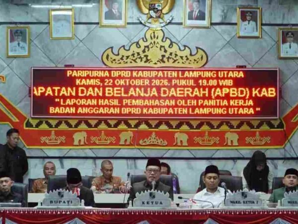 DPRD Sahkan APBD Kabupaten Lampung Utara Tahun Anggaran 2027