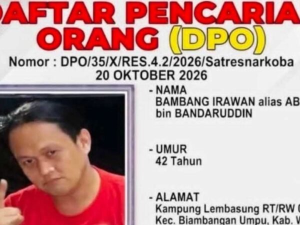 Terbitkan DPO Kasus Narkotika, Polres Way Kanan Minta Masyarakat Bantu Beri Informasi
