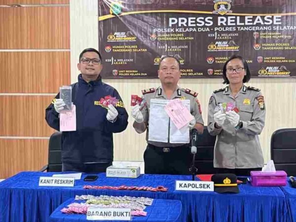 Polsek Kelapa Dua Ungkap Kasus Narkotika Jenis Etomidate